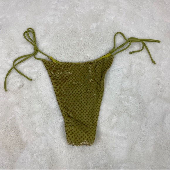 NWT Pretty Little Thing Olive Devore Bikini Bottoms - Picture 10 of 10